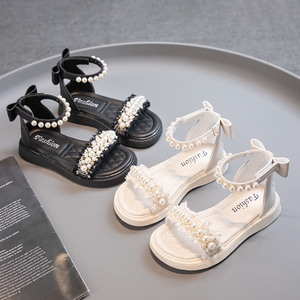 Sandales d'été montantes pour filles, nouvelle mode, chaussures de plage antidérapantes pour enfants, sandales plates à bout ouvert pour enfants - Product Image 2