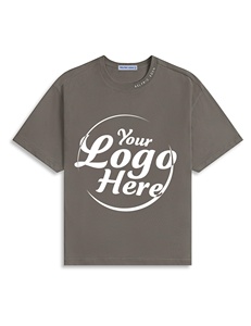 Camiseta básica de algodón pesado para hombre de gran oferta, Camiseta de cuello redondo de manga corta de secado rápido - Product Image 3