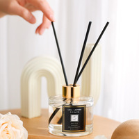 Diffuseur de parfum en verre premium Gardenia naturel à faire soi-même avec bâtonnets, parfum longue durée pour la maison, l'hôtel, la chambre et la salle de bain