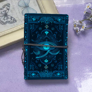 Cổ điển A6 máy tính xách tay với Tie Mặt dây chuyền handmade 160 trang có thể tháo rời giấy món quà tuyệt vời cho bất động sản đại lý với mắt biểu tượng PA - Product Image 2