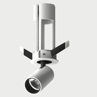 Spot LED encastré carré blanc chaud 6W 12W 25W, orientable et réglable, CRI97 IP33, dimmable, pour salon