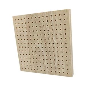 Dayin Home Theater Micro Holes Perforated Plywood Grooved Mdf Wooden Fireproof MDF Acoustic Wood Wall Panel