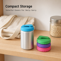 Couvre-boissons réutilisables en silicone de luxe avec styles plat et à languette, plusieurs couleurs pour une utilisation quotidienne