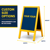 Panneau de signalisation double face AI-MICH pour extérieur, avec logo personnalisé, pour événements, promotion commerciale et signalétique directionnelle