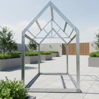 Structure en acier, maison préfabriquée mobile en kit, maisonnette préfabriquée 20 pieds avec toit triangulaire, bureau conteneur, structure en acier à vendre
