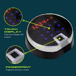 ติดตั้งตู้เซฟดิจิตอลพร้อมระบบปลดล็อคด้<span class=keywords><strong>ว</strong></span>ยลายนิ้วมือแบบเซมิคอนดักเตอร์ รหัสผ่านไบโอเมตริกซ์ ระบบป้องกันอิเล็กทรอนิกส์สำหรับตู้เซฟปืน - Product Image 2