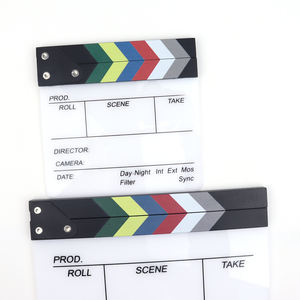 2pcs Acrylique Film Clapboard Movie Clapper Board Director's Cut <span class=keywords><strong>Action</strong></span> Scene White Movie <span class=keywords><strong>Action</strong></span> Slate Clapper Board - Product Image 4