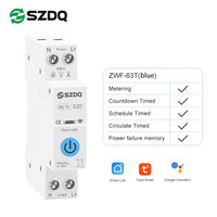 Disjoncteur WiFi 1A-63A, disjoncteur intelligent, protection contre les surtensions, contrôle à distance Smart Life Tuya