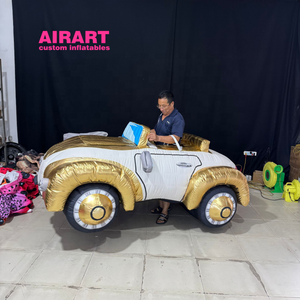 Disfraz de coche inflable de oropel para adulto, traje de coche inflable para espectáculo de graduación escolar para <span class=keywords><strong>hombre</strong></span> mujer Prop - Product Image 1