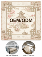 Tapis de table de mahjong antidérapant, pliable, portable et lavable pour le jeu de Mahjong, utilisation à domicile ou en fête. La personnalisation est prise en charge.