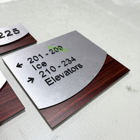 Signalétique Braille ADA en acier inoxydable YIYAO pour hôtel