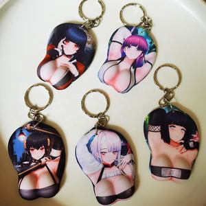 Llavero Popular Personalizado con Diseño de Personaje de Videojuego, Mini Alfombrilla de Ratón 3D Acolchada y Suave con Forma de Trasero de <span class=keywords><strong>Oppai</strong></span> - Product Image 5