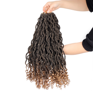Prix d'usine, extensions de cheveux de haute qualité, micro tresses bouclées à extrémités ondulées, perruque en cheveux jumbo, <span class=keywords><strong>crochet</strong></span>, torsades sénégalaises - Product Image 5
