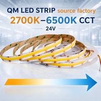 Bande LED 24V, Bandes LED, Ruban LED COB 24V, Bande Lumineuse COB 24V Blanc Chaud, Bandes LED Intelligentes 12V pour Plafond