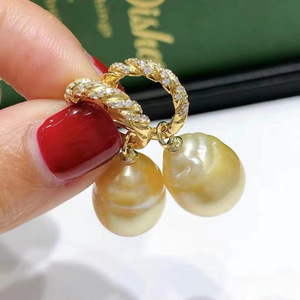 Base de Plata S925 para Accesorios de Perlas DIY, Base de Joyería de Plata de Moda para Pendientes con Cuentas Redondas de 8-13 mm 21781 - Product Image 1