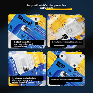 <span class=keywords><strong>Cubo</strong></span> Labirinto 3D con Sfera Rotolante - <span class=keywords><strong>Cubo</strong></span> Educativo per Bambini, Gioco per Migliorare il Pensiero Logico e Alleviare lo Stress - Product Image 4