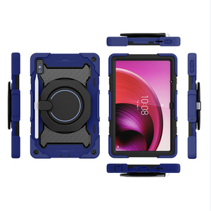 Per <span class=keywords><strong>Lenovo</strong></span> <span class=keywords><strong>Tab</strong></span> <span class=keywords><strong>M10</strong></span> 5G 10.6 TB-360ZU pesante <span class=keywords><strong>custodia</strong></span> con tracolla e 360 ruotare cavalletto - Product Image 4