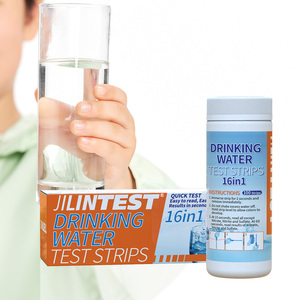 Bandes de test rapides 16-en-1 les plus vendues pour piscines, analyse d'eau potable personnalisée OEM - Product Image 2