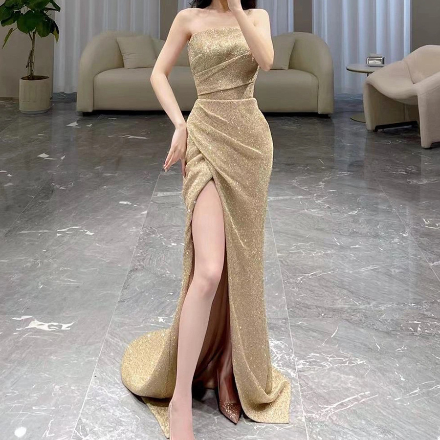 Elegant Designs for Your Perfect Day: Quality mermaid wedding dress  champagne gold for Business Buyers