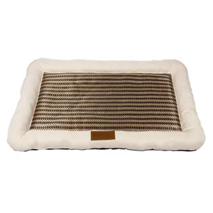 Alas anjing kain dingin ramah lingkungan, Kustom mewah dapat dicuci bantal dapat dilepas pendingin musim panas tempat tidur anjing hewan peliharaan lembut