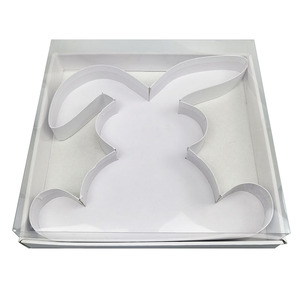 Candy Sweet Chocolate Cupcake Cookie Paper Packaging Clear Lid Rabbit Bunny Shaped <strong>Gift</strong> <strong>Box</strong> for <strong>Easter</strong> - Product Image 3