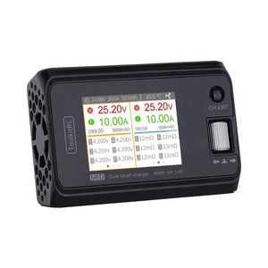 ToolkitRC M6D 500W 15A DC Dual Channel MINI Smart Balance Charger Discharger 1-6S LiPo Battery for FPV Racing <b>Drone</b> <b>Accessories</b> - Product Image 5