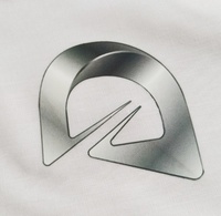 Logo personnalisé réfléchissant argenté thermocollant pour vêtements, étiquette de marque pour vêtements
