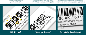 2.25x1.25 Inch Black Backing Thermal <b>Labels</b> Compatible with Thermal <b>Printers</b> - Product Image 6