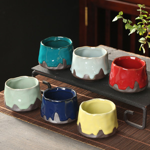 Vintage Porcelain Coffee Mug Kiln-Glazed Oil Drop Glaze <b>Microwave</b> & Dishwasher Safe Business Gift for Home Restaurant Hotel Use - Product Image 3