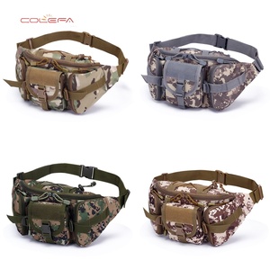 Sac de taille à motif camouflage Oxford, sac de taille pour <span class=keywords><strong>homme</strong></span> de grande capacité, imperméable, pour le cyclisme, les voyages, la course à pied, sac multifonctionnel - Product Image 2