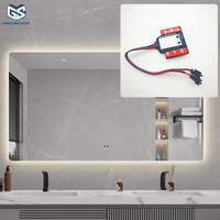 Interrupteur à capteur de mouvement haute sensibilité 12V 24V 5A pour bandes LED, variateur pour miroir intelligent domestique et miroir de salle de bain
