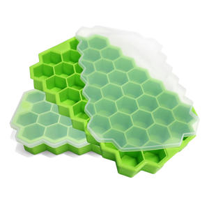 Lebensmittel qualität Silikon Eiswürfel bereiter Wieder verwendbare Waben-Eiswürfel schale für Whisky-Cocktails Magnum-Form formen - Product Image 6