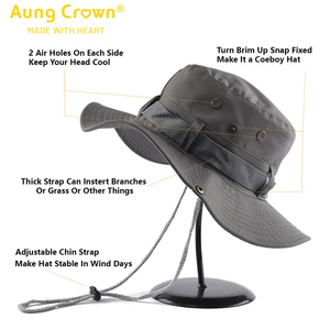 Quick Shipment Outdoor Real Tree Camo Printing Boonie Sun <strong>Hat</strong> Fisherman Women Men Wide Brim Hiking Safari <strong>Bucket</strong> <strong>Hats</strong> - Product Image 2