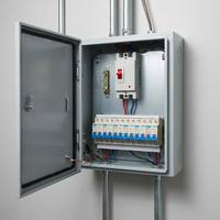 Boîtier de distribution d'énergie complet 220V 380V, armoire de commande d'éclairage de chantier étanche avec compteur