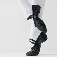 Chaussures de danse classique pour enfants DanceLife, en cuir noir, à semelle fendue, ballerines, chaussons de yoga, chaussures d'entraînement à lacets
