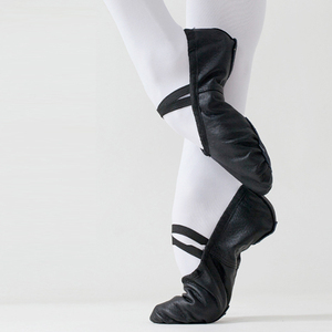 Scarpe da <span class=keywords><strong>Danza</strong></span> <span class=keywords><strong>Classica</strong></span> DanceLife per Bambini, in Pelle Nera, Suola Divisa, Scarpette da Ballerina con Lacci, Scarpe per Allenamento Yoga - Product Image 5