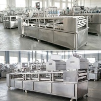 Machine automatique de remplissage et de scellage de gobelets d'eau à double tête linéaire pour pots de confiture et de yaourt en plastique de grande capacité