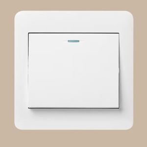 Interruptor de Parede Touch Panel Tipo 86 à Prova d'Água Série Q1 Versão Ultrafina para Engenharia Interruptor Unipolar Controle Simples/Duplo - Product Image 1