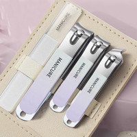 Kit de coupe-ongles 18-en-1 en acier inoxydable, ensemble complet de manucure, pince à ongles, coupe-ongles, repousse-cuticules, lime à ongles, pincettes pour salon et usage domestique