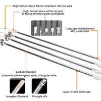 Lampe chauffante infrarouge tubulaire élément chauffant Tube chauffant en quartz en fibre de carbone infrarouge