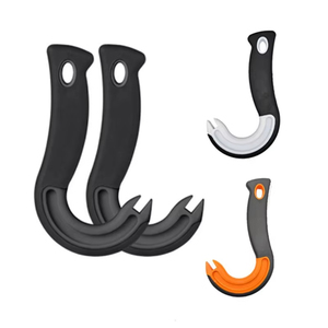 Ouvre-boîte à anneau facile à ouvrir, ouvre-boîtes à crochet en J, outil antidérapant en caoutchouc pour boîtes de conserve et bouteilles, idéal pour les seniors, les enfants et les personnes ayant des doigts faibles - Product Image 4