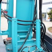 Nouvelle foreuse rotative multifonctionnelle diesel BSF sur chenilles pour puits d'eau avec boîte de vitesses et échelle