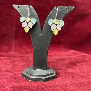 Boucle d'oreille en argent oxydé faite à la main pour femme, cadeau pour elle - Product Image 1