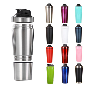 Biểu Tượng Tùy Chỉnh 500/750M 304 Thép Không Gỉ Cách Điện Chai Nước Lắc Chai Tập Thể Dục Trộn Protein <span class=keywords><strong>Shaker</strong></span> Cho Phòng Tập Thể Dục Thể Thao - Product Image 1
