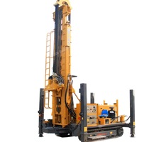 Plate-forme de forage de puits d'eau de 300m avec pompe de forage de pieu de jointoiement de jet