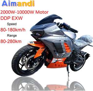 Скорость 160 км/ч 8000 Вт двигатель высокой мощности одиночный электрический мотоцикл 72 В напряжение 120A литиевая батарея с ABS Brembo тормоз - Product Image 1