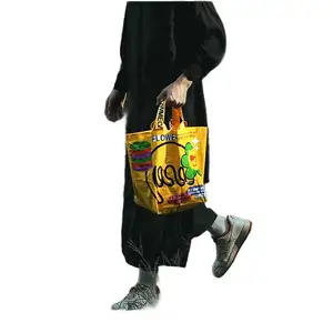 कपड़ों के कद्दू बैग के लिए रोल पाउच पर पुन: प्रयोज्य शॉपिंग बैग लघु व्यवसाय नायलॉन जिपर