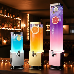 Distributeur de bière et de jus premium <span class=keywords><strong>avec</strong></span> éclairage LED et <span class=keywords><strong>robinet</strong></span> en acier inoxydable - Product Image 1