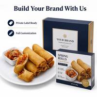 Rollos de Primavera Congelados Kimchi de Primera Calidad al por Mayor, Sabor a Vegetales Picantes, Crujientes y Fritos para Restaurantes y HoReCa