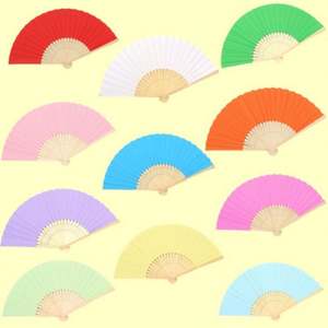 Abanico de Mano de Bambú de 21 cm Bordado Personalizado para Boda, Estilo Tradicional Portátil con Diseño Musical de Año Nuevo Chino, Regalo Personalizado - Product Image 4